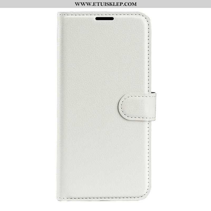 Etui Folio do Google Pixel 7 Klasyczna Sztuczna Skóra Liczi